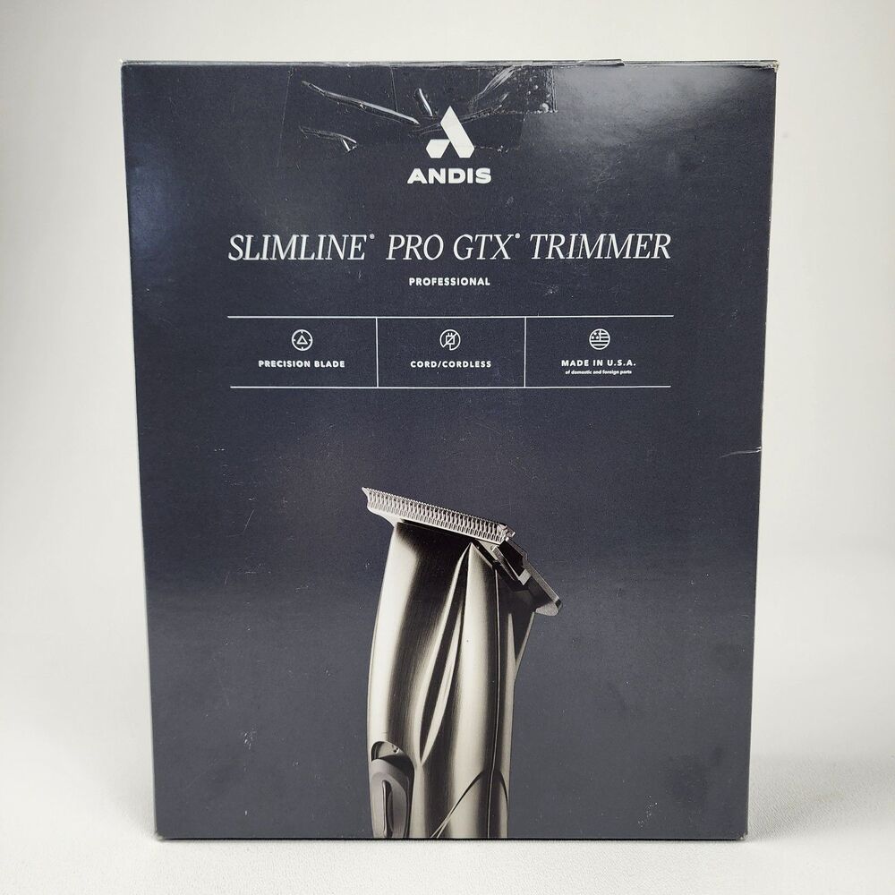 Andis Slimline Pro GTX Cordless Trimmer T-Blade Lithium Ion Silver